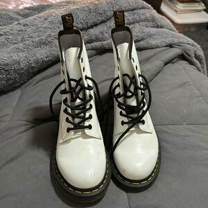 White Doc Martins